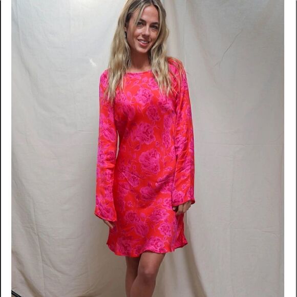 Free People Dresses & Skirts - Jen’s Pirates Booty Gloss Electro Floral Nikki Mini Dress Size L